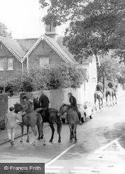 Horse Riders On Hall Lane c.1965, West Hagley