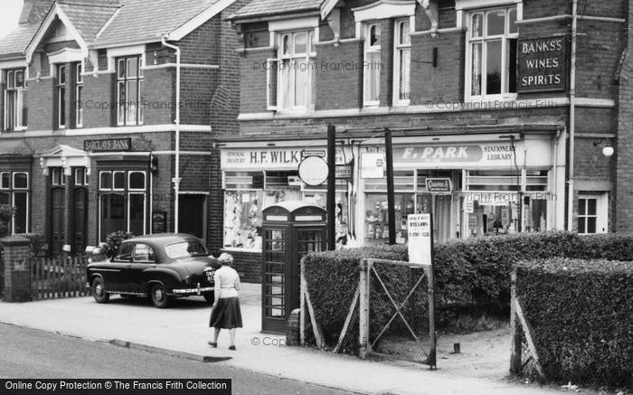 Photo of West Hagley, Worcester Road, Shops c.1960