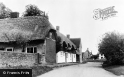 Thatched Cottages c.1955, West Hanney