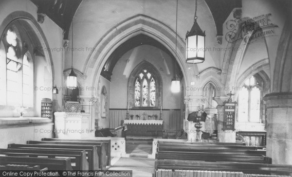 Photo of West Harptree, The Church Of St Mary, Interior c.1955