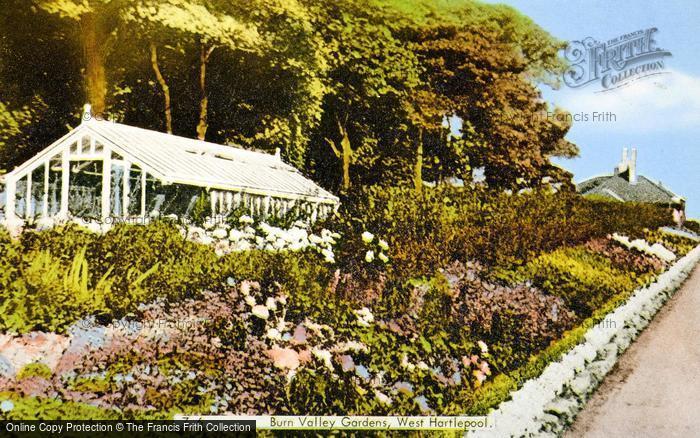 Photo of West Hartlepool, Burn Valley Gardens c.1955