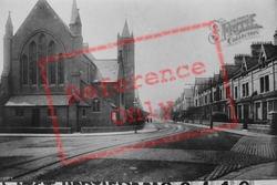 St Paul's Church And Grange Road 1913, West Hartlepool