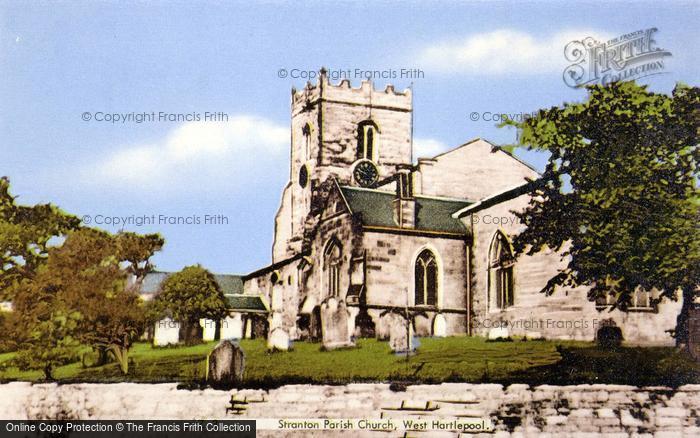 Photo of West Hartlepool, Stranton Parish Church c.1955