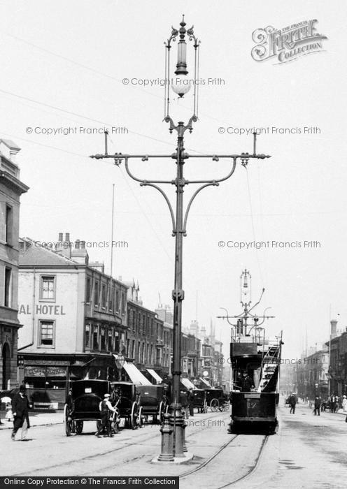 Photo of West Hartlepool, Street Lamp, Church Street 1901