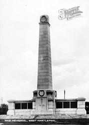 The War Memorial c.1930, West Hartlepool