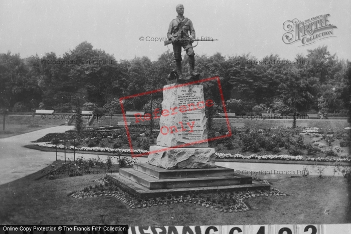 Photo of West Hartlepool, The Ward Jackson Park, South African War Memorial 1913
