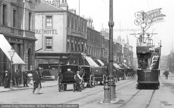 Photo of West Hartlepool, Tram, Church Street 1901