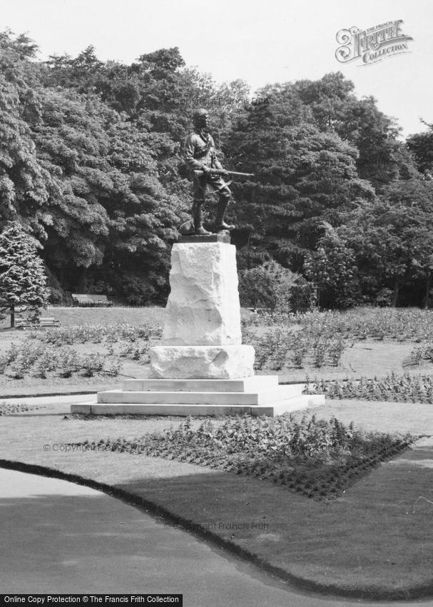 West Hartlepool, Ward Jackson Park, South African War Memorial c1955