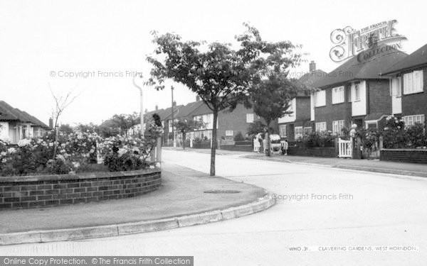 Photo of West Horndon, Clavering Gardens c.1965