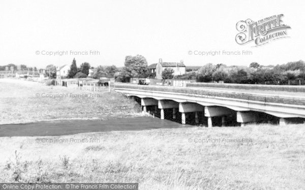 Photo of West Huntspill, Main Road And Canal Bridge c.1960