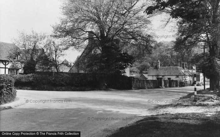 Photo of West Ilsley, The Cross Roads c.1955