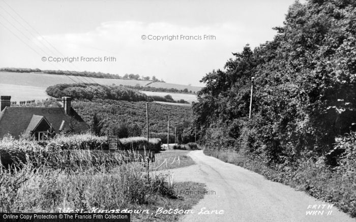 Photo of West Kingsdown, Botsom Lane c.1955