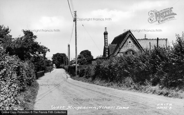 Photo of West Kingsdown, School Lane c.1955