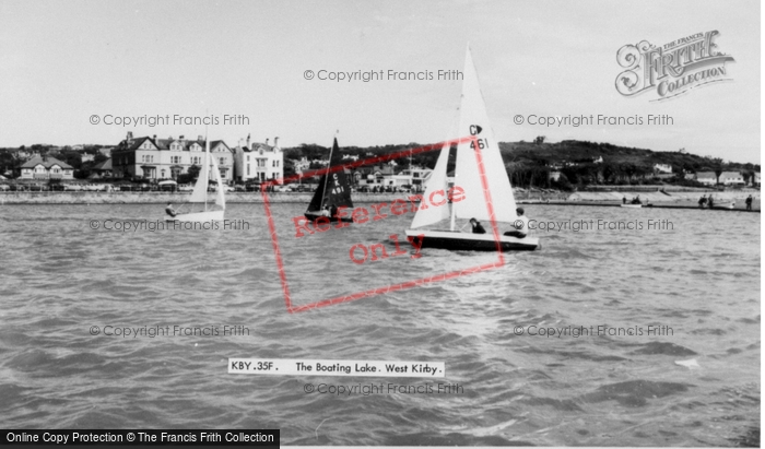 Photo of West Kirby, Boating Lake c.1960