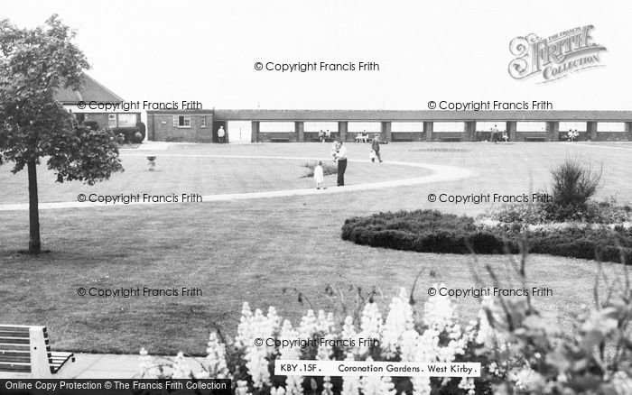 Photo of West Kirby, Coronation Gardens c.1955