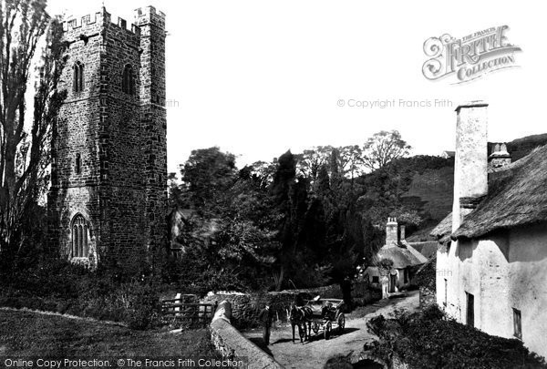 Photo of West Luccombe, Church Of St Mary And Village 1890