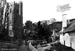 Church Of St Mary And Village 1890, West Luccombe