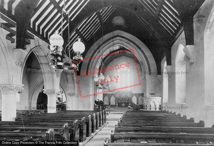 Photo of West Lulworth, Holy Trinity Church Interior 1894