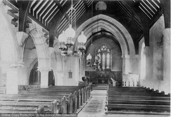 West Lulworth, Holy Trinity Church Interior 1904