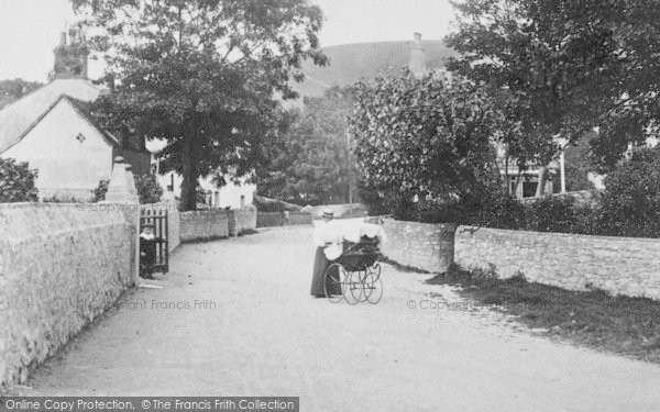 Photo of West Lulworth, Main Road, Perambulator 1904