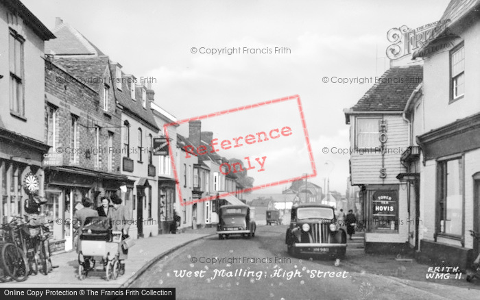 Photo of West Malling, High Street c.1955