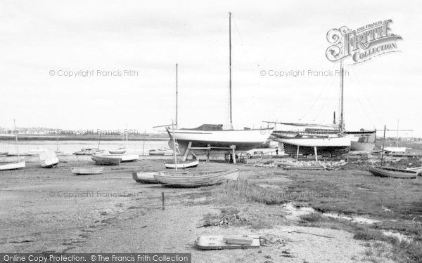Photo of West Mersea, Yachts On The Hard c.1960