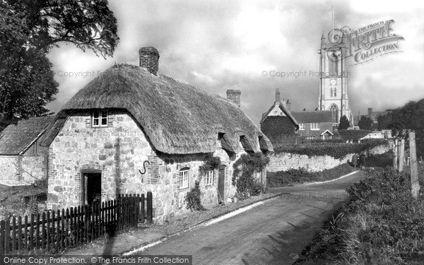 Photo of West Overton, the Village Centre c1955
