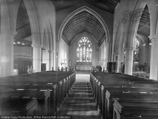 Photo of West Runton, Holy Trinity Church Interior 1933