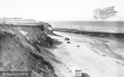 The Beach And Cliffs c.1955, West Runton