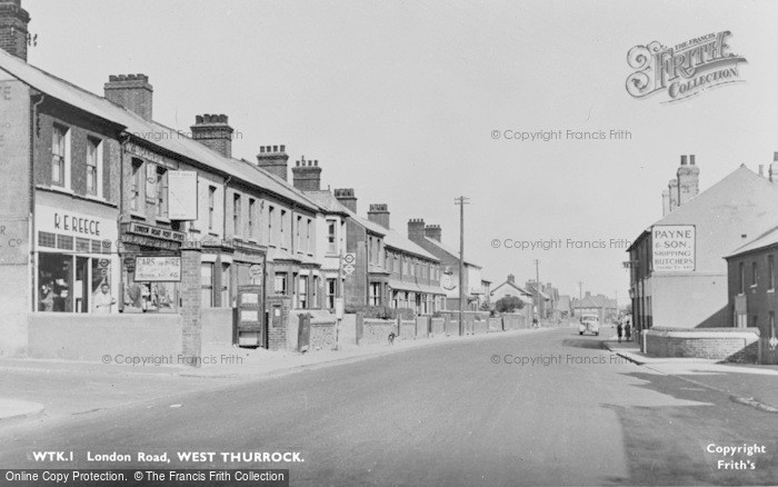 Photo of West Thurrock, London Road c.1955