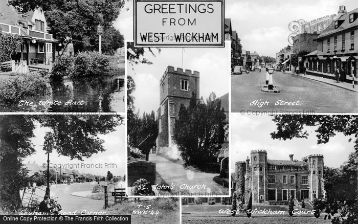 Photo of West Wickham, Composite c.1960
