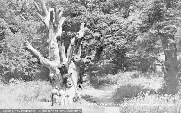 Photo of West Wickham, The Doomsday Oak c.1955