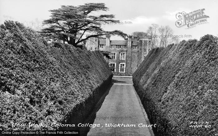 Photo of West Wickham, Wickham Court, Coloma College, Yew Walk c.1960