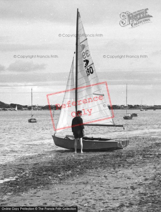 Photo of West Wittering, A Yacht On The Shore c.1960