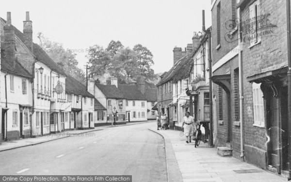 Photo of West Wycombe, People On High Street c.1955