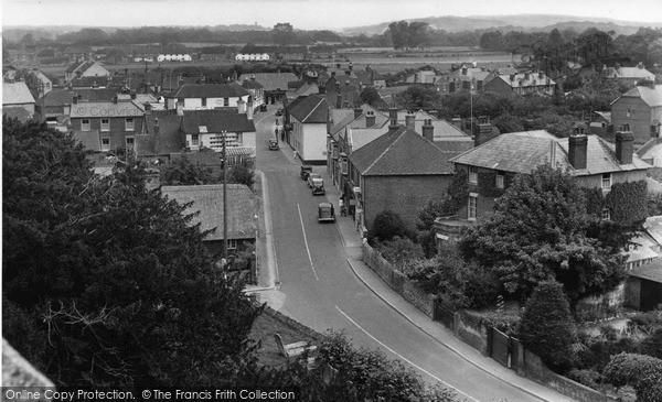 Photo of Westbourne, View From The Church c.1955