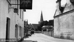 White Horse And Church c.1955, Westbourne