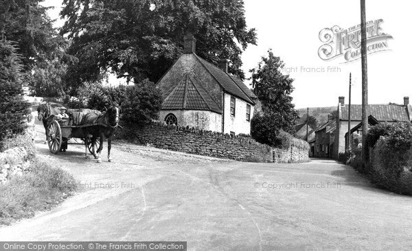 Photo of Westbury-Sub-Mendip, view from the Square c1955