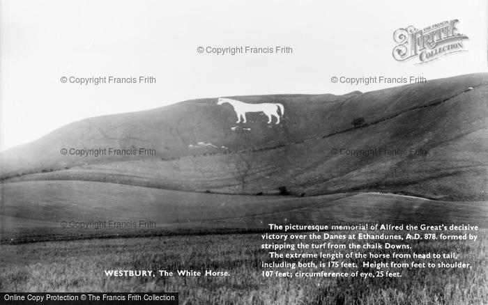 Photo of Westbury, The White Horse 1900