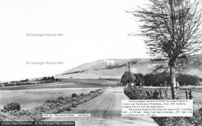 Photo of Westbury, The White Horse c.1955
