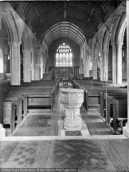 Photo of Westerham, Church Interior 1925