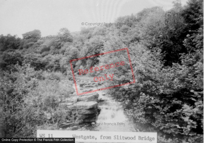 Photo of Westgate, From Slitwood Bridge c.1955