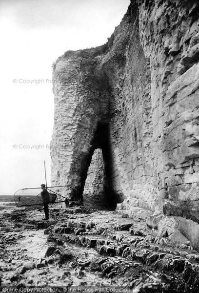 Photo of Westgate On Sea, Fisherman By The Cliffs 1907