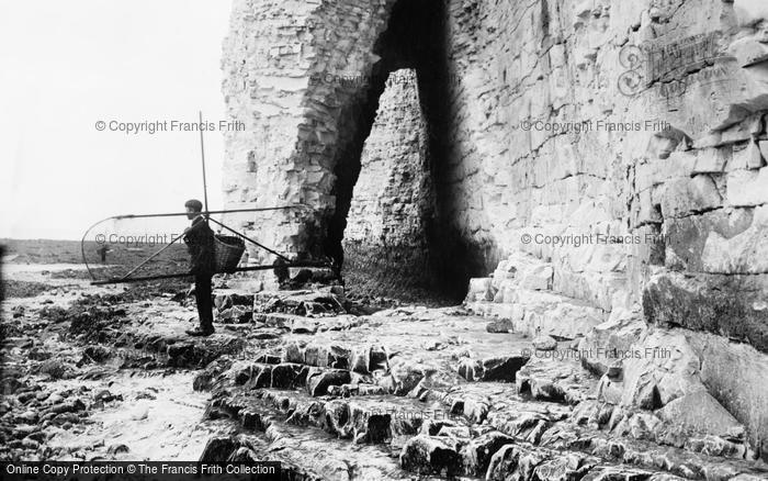 Photo of Westgate On Sea, Fisherman By The Cliffs 1907