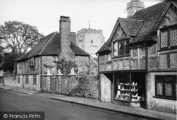 Old Houses And Church c.1955, Westham
