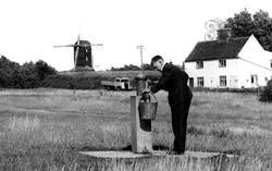 Man Using Village Pump c.1955, Westleton