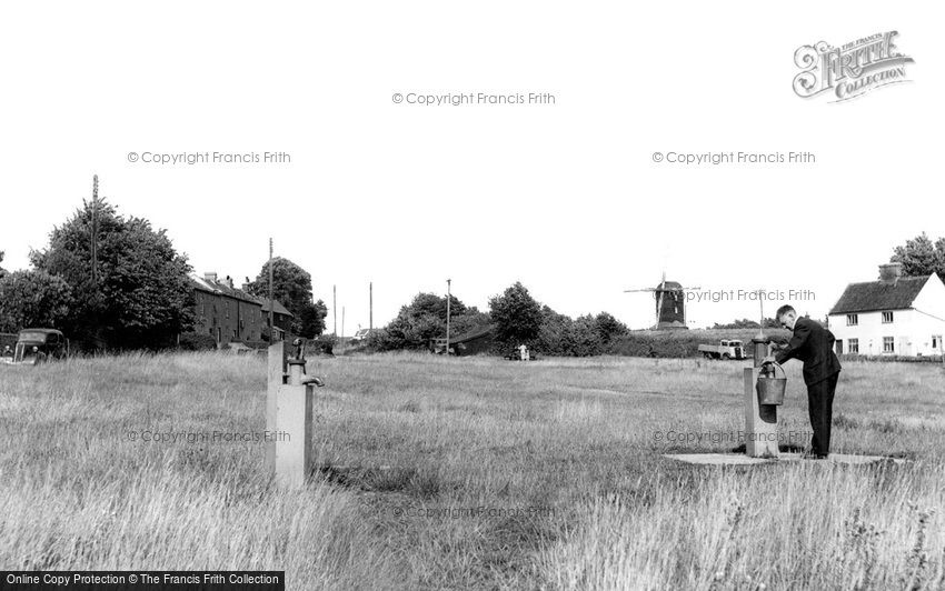 Westleton, the Village Pumps on the Green c1955