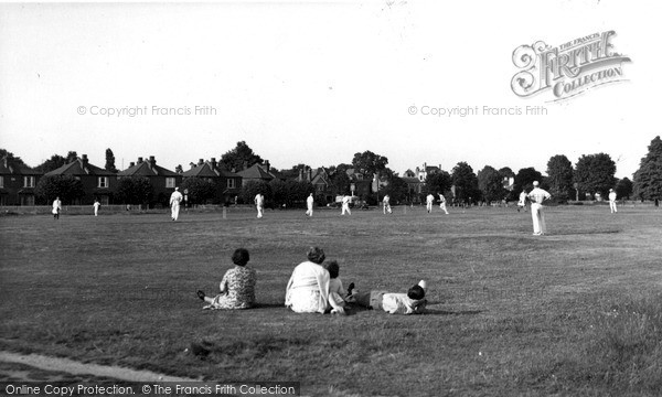Photo of Weston Green, Cricket on the Green c1955