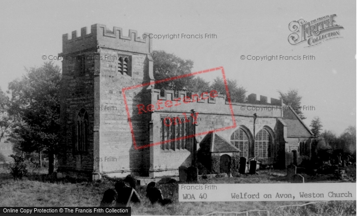 Photo of Weston On Avon, Church c.1955
