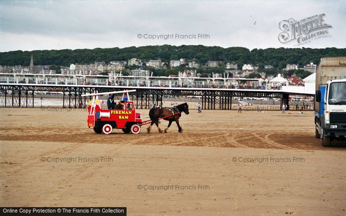 Photo of Weston Super Mare, Fireman Sam Cart On The Beach 2006